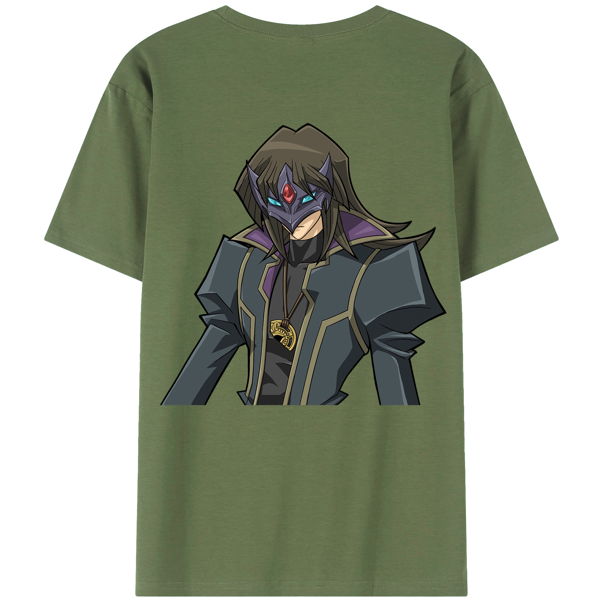 （画像用） 遊☆戯☆王 Yu-Gi-Oh! 綿100％ メンズ半袖Tシャツ（バックプリント） 通気性